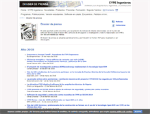 Tablet Screenshot of dossier-de-prensa.cype.es