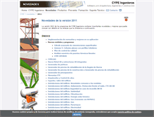Tablet Screenshot of 2011.novedades.cype.es