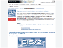 Tablet Screenshot of exportacao-para-cis2.cype.pt