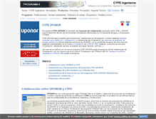 Tablet Screenshot of cype-uponor.cype.es