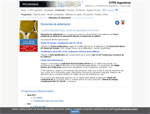 Tablet Screenshot of aislamiento.cype.es