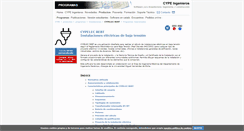 Desktop Screenshot of cypelec.cype.es