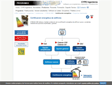 Tablet Screenshot of certificacion-energetica.cype.es