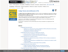 Tablet Screenshot of cte.cype.es