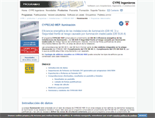 Tablet Screenshot of iluminacion.cype.es