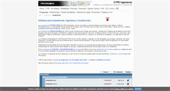 Desktop Screenshot of programas.cype.es