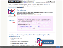 Tablet Screenshot of descargas.cype.es