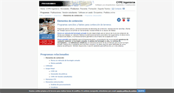 Desktop Screenshot of contencion.cype.es