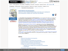 Tablet Screenshot of generadoresdepresupuestos.cype.es