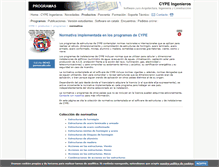 Tablet Screenshot of normativa.cype.es