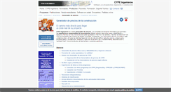 Desktop Screenshot of generadorprecios.cype.es