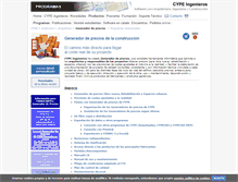Tablet Screenshot of generadorprecios.cype.es